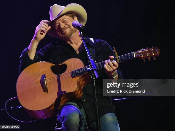 Singer/Songwriter Paul Overstreet performs during NSAI 50 Years of Songs at Ryman Auditorium on September 20, 2017 in Nashville, Tennessee.