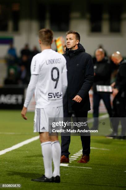 Rikard Norling, head coach of AIK during the Allsvenskan match between GIF Sundsvall and AIK at Norrporten Arena on September 21, 2017 in Sundsvall,...