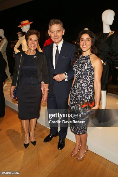 Georgina Andrews, Anthony Andrews and Jessica Andrews attend the opening reception for "Audrey Hepburn: The Personal Collection" at Christie's on...