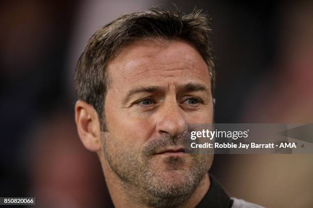 Thomas Christiansen manager / head coach of Leeds United during the Carabao Cup Third Round match between Burnley and Leeds United at Turf Moor on...