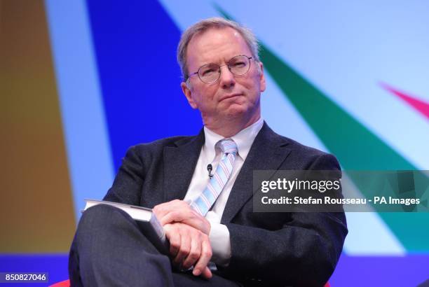 Executive Chairman of Google Eric Schmidt at Google's 'Big Tent' event.