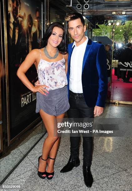 Lindsey Cole and Russell Kane arriving for the European premiere of The Hangover Part 3, at the Empire Leicester Square, London.