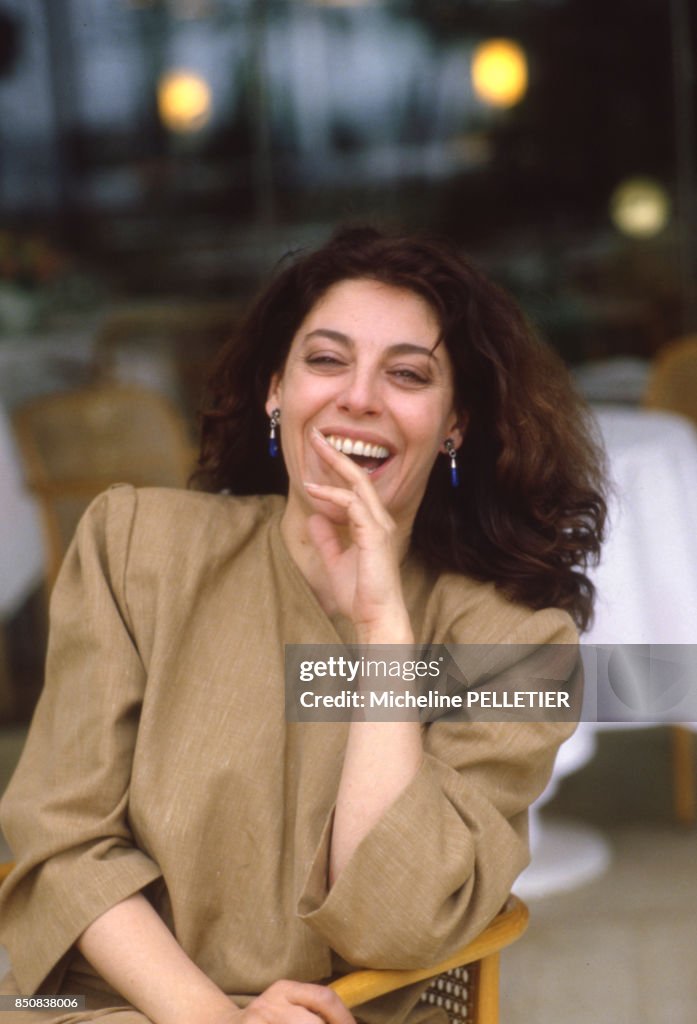Chapi Lopez L'actrice argentine Charo Lopez au Festival de Cannes le 18 mai 1984 ...