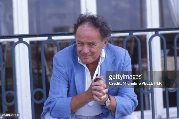 Le réalisateur américain Joseph Mankiewicz au Festival de Deauville le 7 septembre 1984, France.