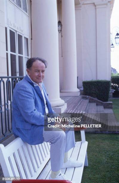 Le réalisateur américain Joseph Mankiewicz au Festival de Deauville le 7 septembre 1984, France.