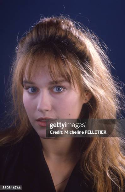 Actrice française Marianne Basler à Paris en février 1987, France.