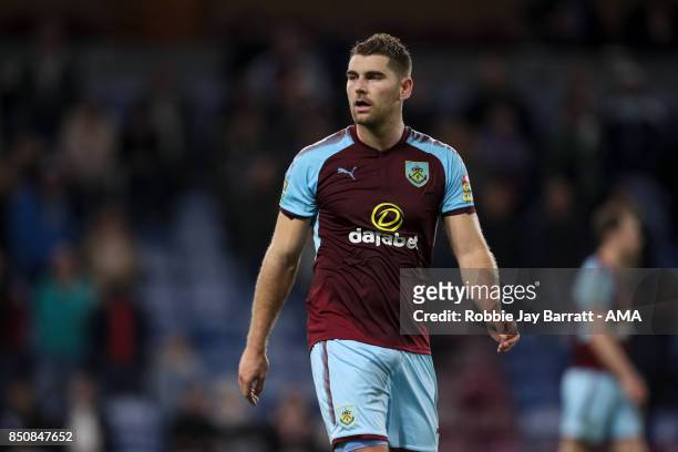 Sam Vokes of Burnley during the Carabao Cup Third Round match between Burnley and Leeds United at Turf Moor on September 19, 2017 in Burnley, England.