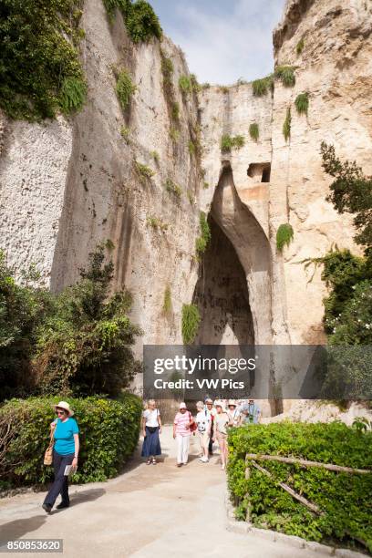 Ear of Dionysius, Neapolis Archaeological Park, Syracuse, Sicily, Italy.