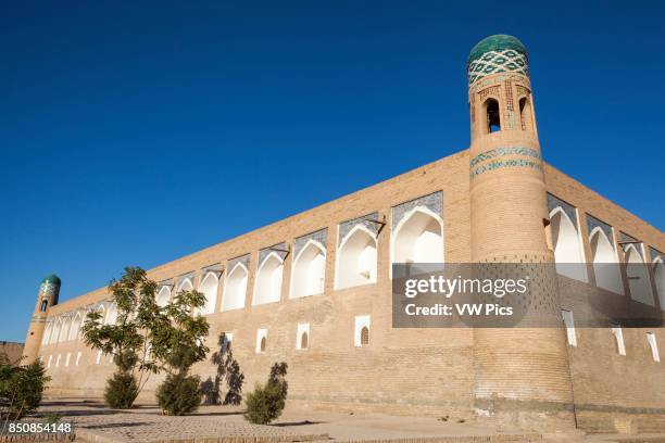 Orient Star Hotel, formerly Mohammed Amin Khan Madrasah, Ichan Kala, Khiva, Uzbekistan.