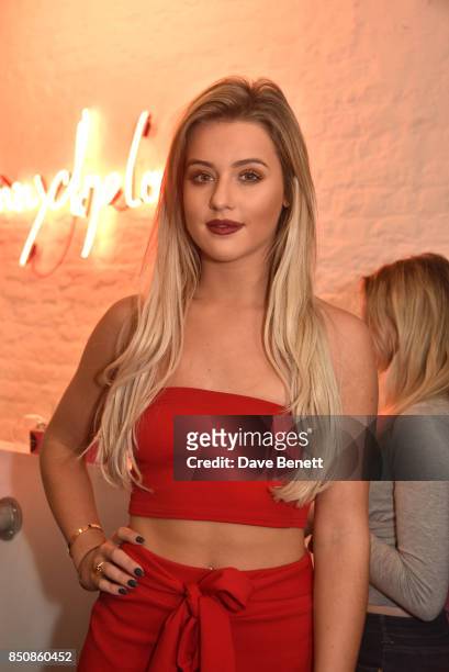 Tina Stinnes attends the Starbucks x Skinnydip PSL Season party at 29 Neal Street on September 21, 2017 in London, England.