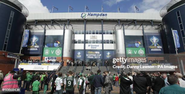 William Hill branding ahead of the William Hill Scottish Cup Final at Hampden Park, Glasgow.