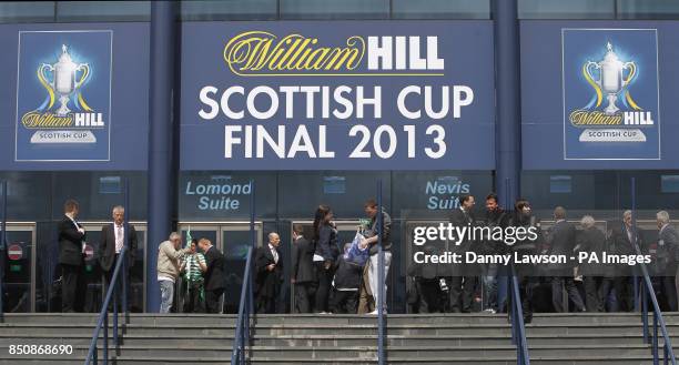 William Hill branding ahead of the William Hill Scottish Cup Final at Hampden Park, Glasgow.