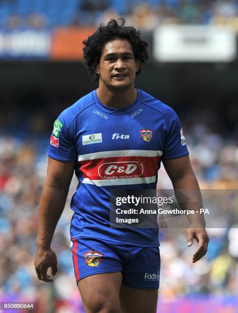 Wakefield Wildcats' Taulima Tautai during the Super League Magic Weekend at the Etihad Stadium, Manchester.