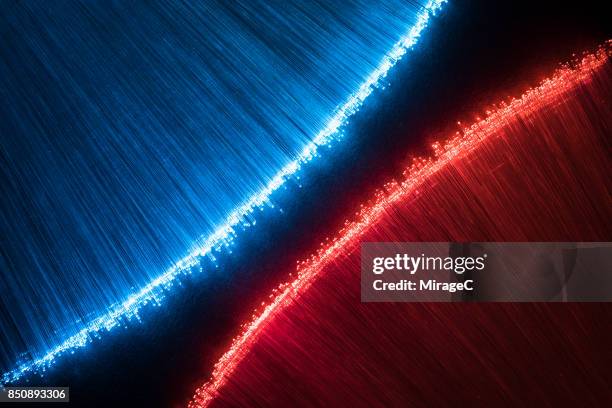 illuminated fiber optic arch opposite - half open stock pictures, royalty-free photos & images