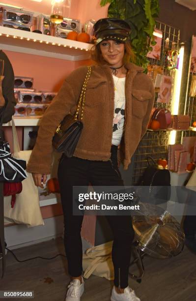 Danielle Peazer attends the Starbucks x Skinnydip PSL Season party at 29 Neal Street on September 21, 2017 in London, England.