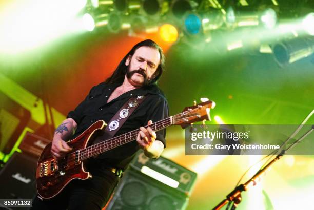 Photo of LEMMY and MOTORHEAD, Lemmy performing live onstage