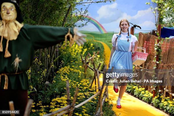 Seana Kerslake dressed as Dorothy in The Wizard of Oz themed garden at Bloom 2013 in association with Bord Bia as it opens it's gardens and trade...