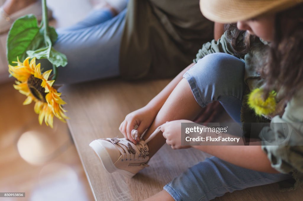 Lernen, Schnürsenkel zu binden