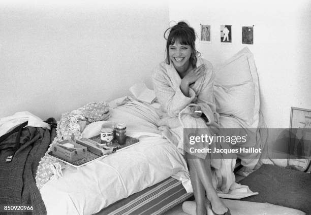 Danish actress Anna Karina plays Marianne Renoir in the Jean-Luc Godard film Pierrot le Fou, or Crazy Pete.