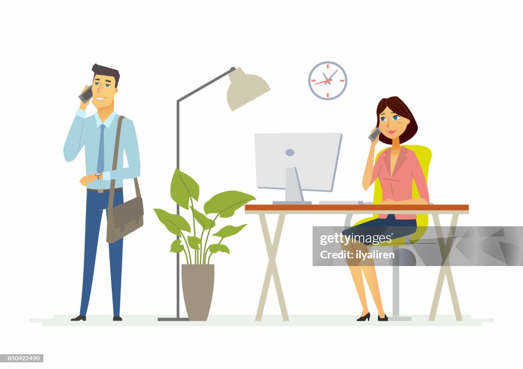 Colegas De Trabajo En La Oficina Ilustración De Dibujos Animados Modernos Gente Personajes Ilustración de stock - Getty Images Colegas De Trabajo En La Oficina Ilustración De Dibujos Animados Modernos Gente Personajes Ilustración de stock - Getty Images