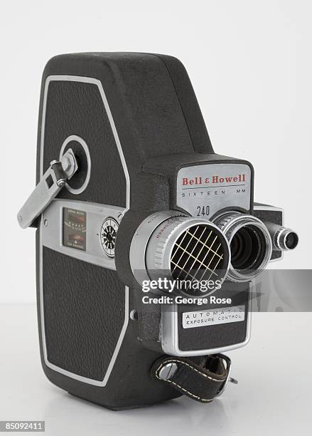An American-made Bell & Howell 16mm Model 240 automatic movie camera is seen in this 2009 Healdsburg, California, studio photo.