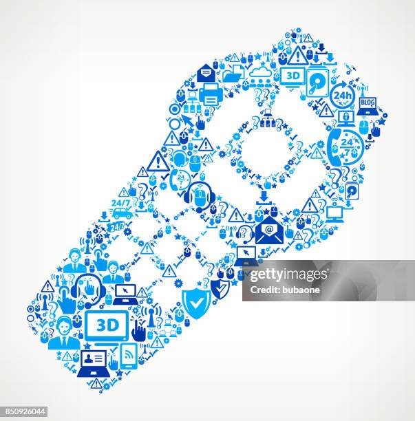 remote tech support vector icon pattern - server technician stock illustrations