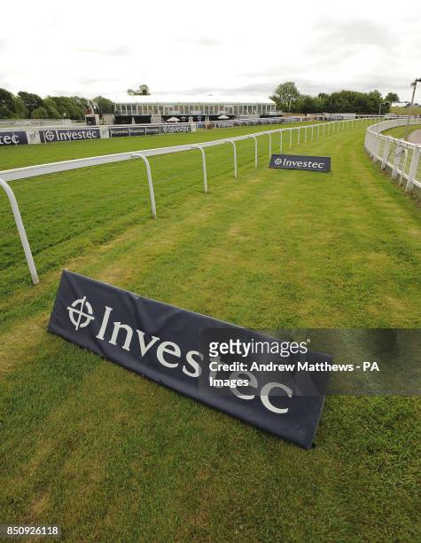 General view of Tattenham Corner at Epsom Downs Racecourse where Suffragette Emily Davison sustained fatal injuries after being hit by King George...