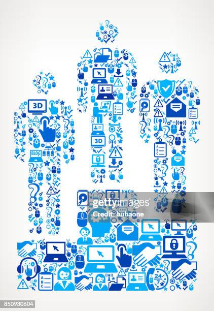 boxing winner tech support vector icon pattern - server technician stock illustrations