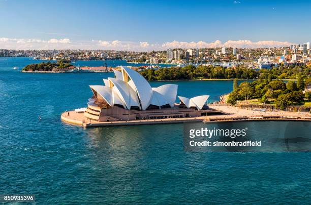 sydney opera house in the sun - australia stock pictures, royalty-free photos & images