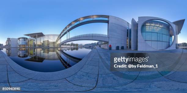 360° panoramic government district , berlin,germany - 360 stock pictures, royalty-free photos & images