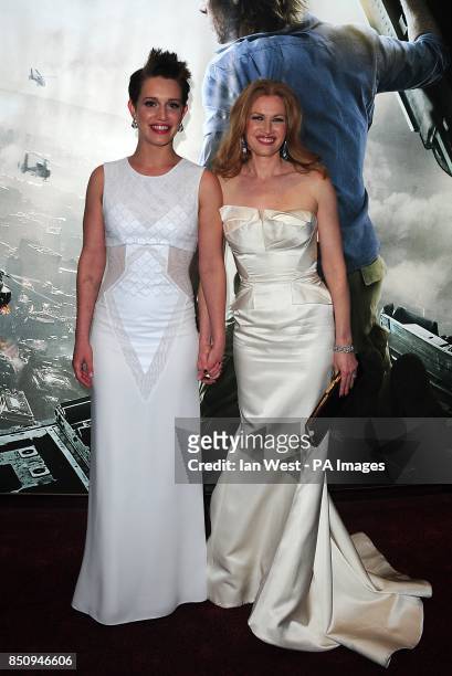 Daniella Kertesz and Mireille Enos arriving for the World premiere of World War Z, at the Empire Leicester Square, London.