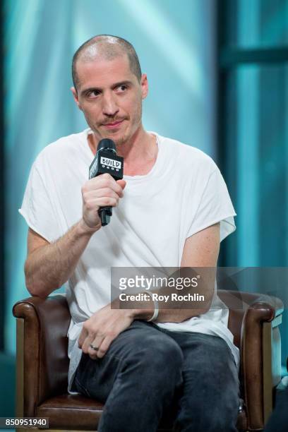 Paul Meany of Mutemath discusses "Play Dead" with the Build Series at Build Studio on September 21, 2017 in New York City.