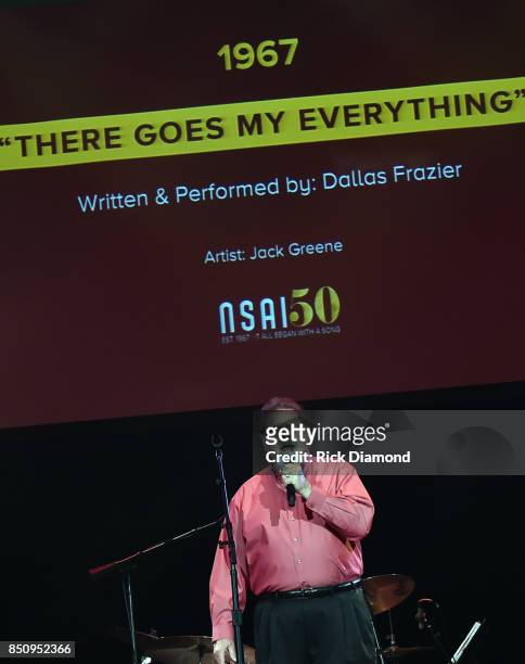 Singer/Songwriter Jack Greene performs during NSAI 50 Years of Songs at Ryman Auditorium on September 20, 2017 in Nashville, Tennessee.