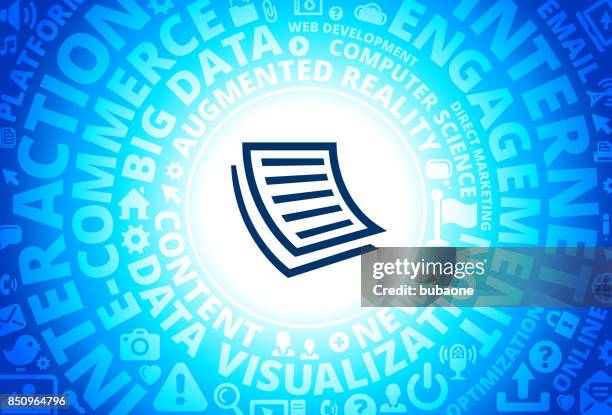 documents icon on internet modern technology words background - audio wave files stock illustrations