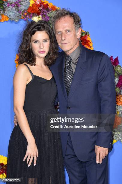 Pauline Cheviller and Charles Berling attend the opening season gala at Opera Garnier on September 21, 2017 in Paris, France.