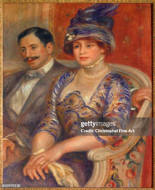 Renoir Pierre Auguste , Portrait of Monsieur and Madame Bernheim de Villers 1910, Paris. Orsay Museum.