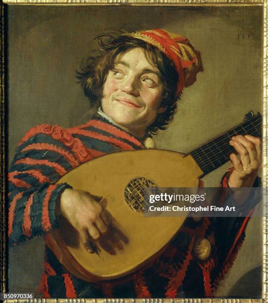 Frans Hals , Jester with a Lute. 1626. Oil on canvas, 0.70 x 0.62 m. Paris Louvre Museum.