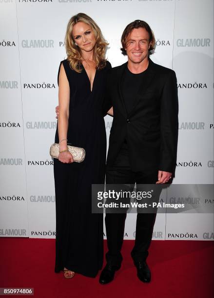 Toby Stephens and Anna-Louise Plowman at the 2013 Glamour Women of the Year Awards in Berkeley Square, London.