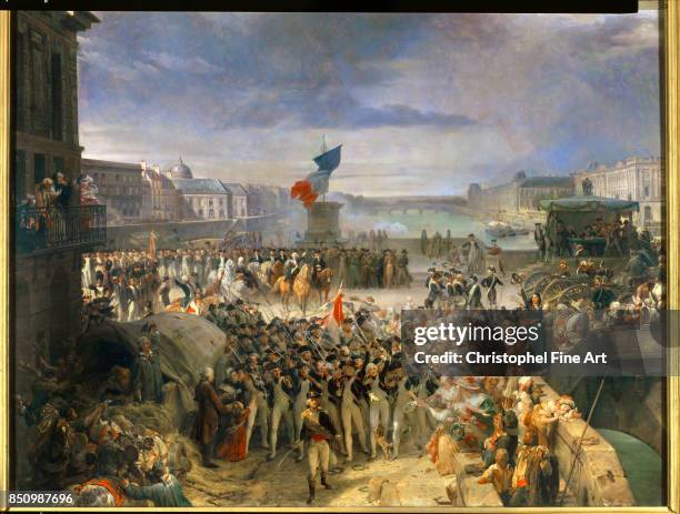 Leon Cogniet The National Guard of Paris Leaves to Join the Army in September 1792. Circa1833-1836. Oil on canvas, 1.89 x 2.04 m. Versailles,...