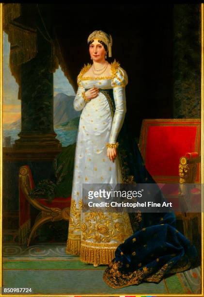 Robert Lefevre Full length Portrait of Maria Letizia Bonaparte born Ramolino, known as Madame Mere. 1813. Oil on canvas, 2.35 x 1.50 m. Versailles,...