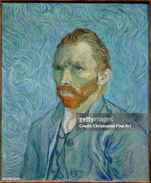 Vincent Van Gogh Self portrait, 1889. Oil on canvas, 0.65 x 0.54 m. Paris Orsay Museum.