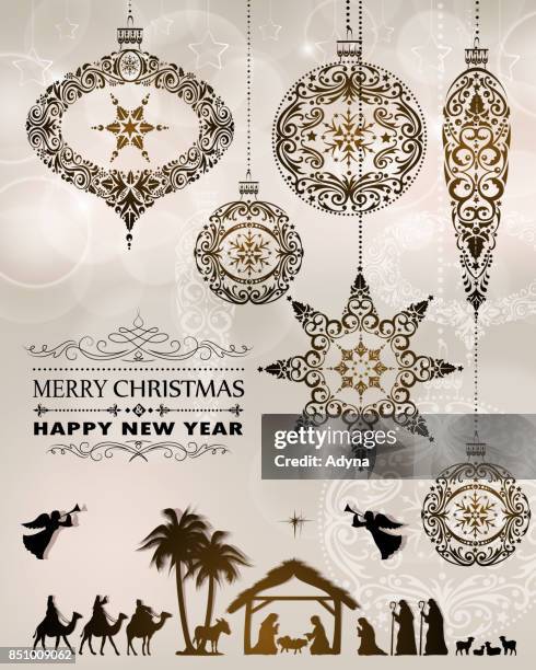 holiday greeting - riding camel stock illustrations