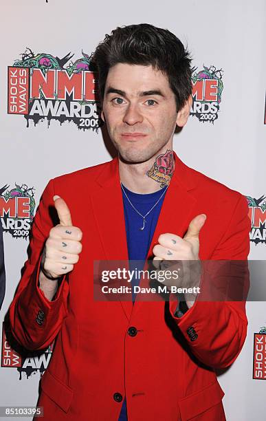 Nick McCarthy of Franz Ferdinand arrives at the Shockwaves NME Awards 2009, at the O2 Brixton Academy on February 25, 2009 in London, England.