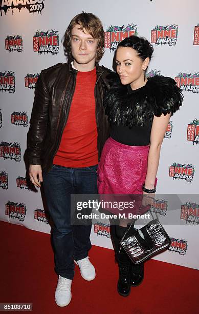 Alfie Allen and Jaime Winstone arrive at the Shockwaves NME Awards 2009, at the O2 Brixton Academy on February 25, 2009 in London, England.