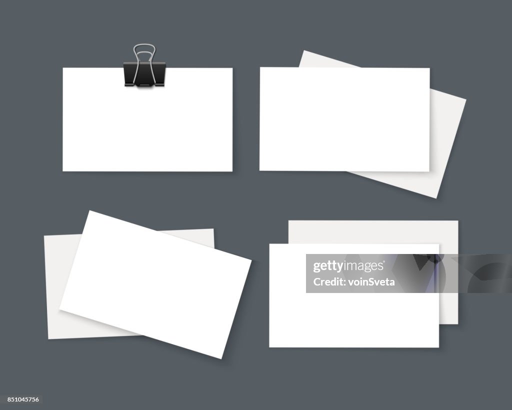 Sjabloon voor visitekaartjes mock up