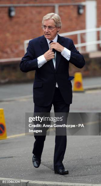 Coronation Street star Bill Roache arrives at Preston Crown Court where he is accused of historic sexual offences against five girls. PRESS...