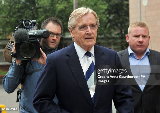 Coronation Street star Bill Roache arrives at Preston Crown Court where he is accused of historic sexual offences against five girls. PRESS...