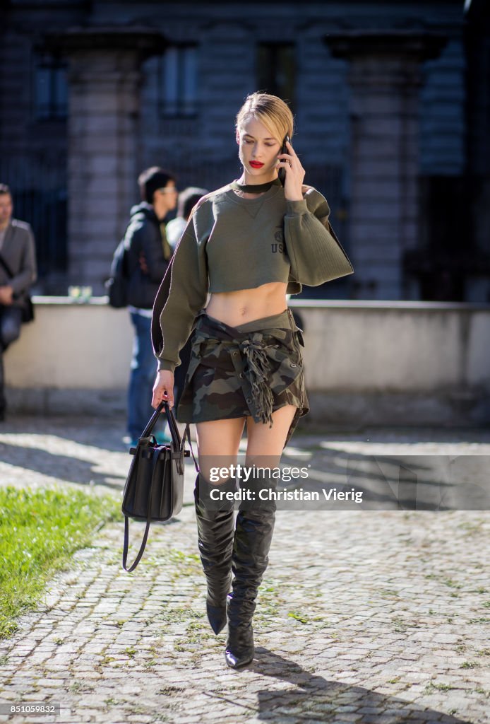 Street Style: September 21 - Milan Fashion Week Spring/Summer 2018