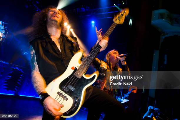 Photo of HELLOWEEN and Andi DERIS and Markus GROSSKOPF, Markus Grosskopf and Andi Deris performing on stage