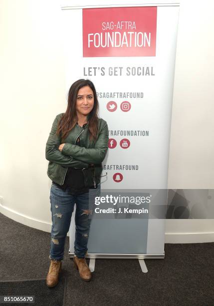 Actress Pamela Adlon visits the SAG-AFTRA Foundation Robin Williams Center on September 21, 2017 in New York City.